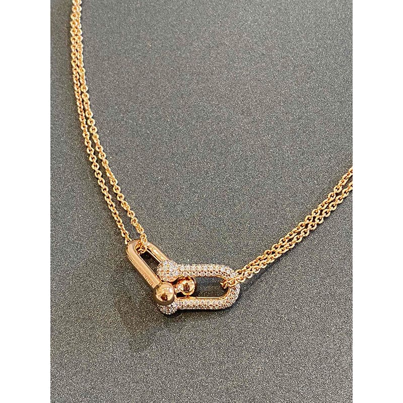 18K Tiffany HardWear Double Link Necklace