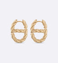 18K Dior Navy Earrings