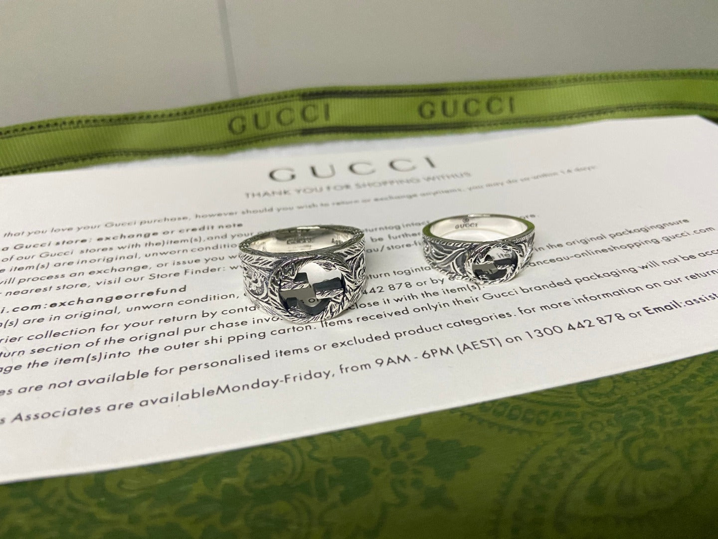 Double Gucci Interlocking Gucci Ring