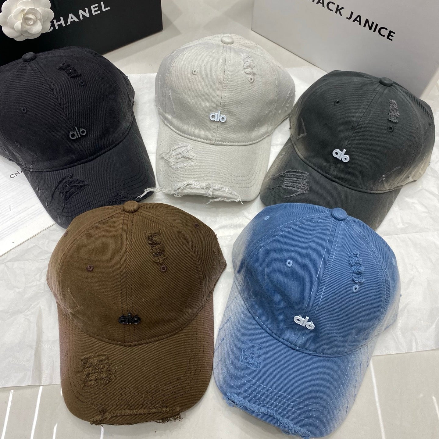 AlO Distressed Baseball Cap